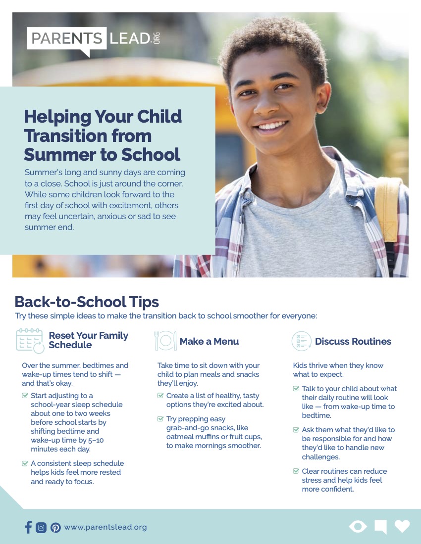 Back to School Tips (PDF)